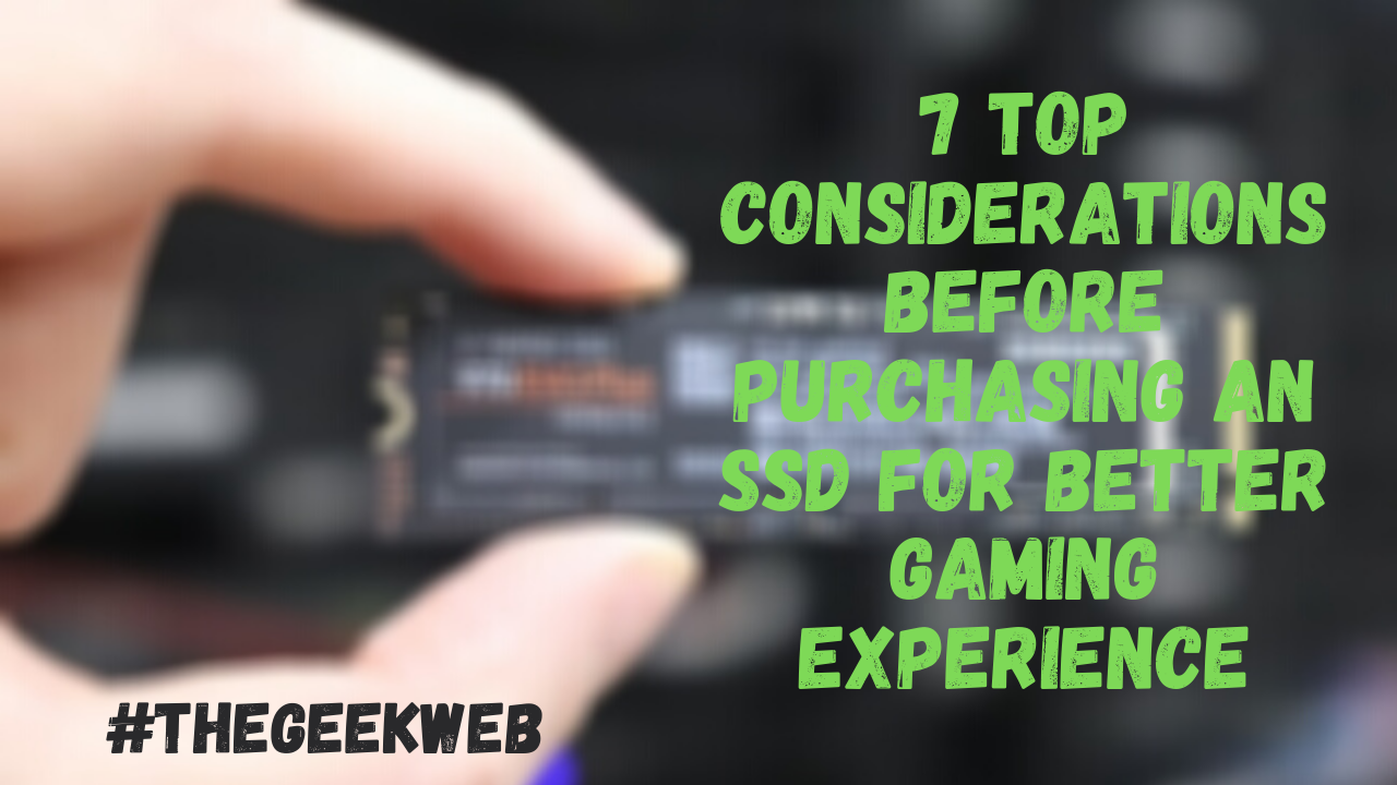 SSD For Better Gaming Experience